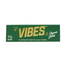 Vibes - 1 1/4 Organic Hemp (Green) - Rolling Papers